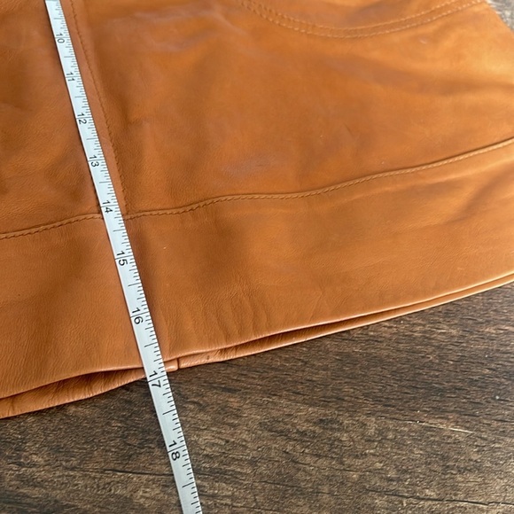 Halogen-nordstrom leather skirt with zip pockets - Picture 10 of 12
